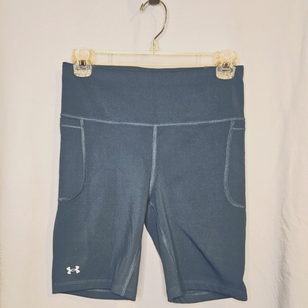 Under Armour High-Rise MFO Movement Bike Short in Static Blue - Size M
